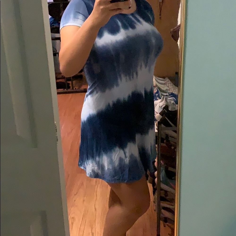 Tie dye short dress